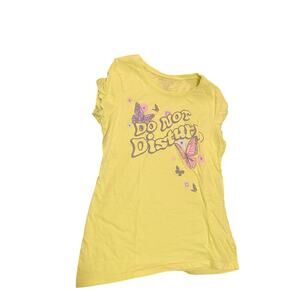Pale Yellow “Do not disturb” tee